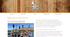 Desktop Screenshot of hikerdirect.com